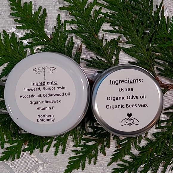 Fireweed/Spruce Salve, Usnea Salve, Bug Bar Lemongrass - Picture 3 of 4